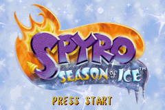 Spyro - Season of Ice Title Screen